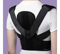 QJRGUY Adjustable Corrector Back Waist Support Spine Brace Belt Trainer with Plates Unisex (Color Black, Size : M Code) Tools