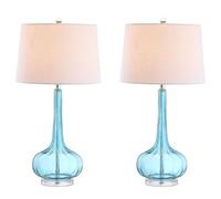 QJRGUY Duo Lampe à Table en Verre avec Groin Teardrop, 28.5 Pois - Idéale pour la Salle de Bains Le Bureau