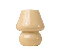 QJRGUY Lampar Retro Style Champignon à Pied de Lit pour Chambre, Décoration Intérieure, Accessoire de Bureau (Peinture Mat Blanc)