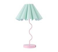 QJRGUY Plein de Style Lampes à Table Pleat, Lit en Lin Base en Céramique, Décorations pour Chambre, Coin de Salle, Accessoires Bureau, Bonheur Travailler (Noir)