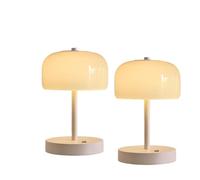 QJRGUY Table Lamp 3-Tons Dimmable, Rechargeable, USB Charging Compatible (Gold)