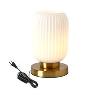QJRGUY Table Lamp avec Création Pumpkin Grille de Verre Sert à la Chambre, Bureau, Intérieur, etc. (Vert)