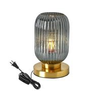QJRGUY Table Lamp avec Création Pumpkin Grille de Verre Sert à la Chambre, Bureau, Intérieur, etc. (Vert)
