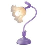 QJRGUY Table Lamp Lily-of-The-Valley Artful with Adjustable Gooseneck, 3 Températures de Lumière Modes, Bulbe Lumineux pour Bureau, Lecture Aideur Salle à Manger, Chambre, Bureau (Rouge)