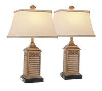 QJRGUY Table Lamp Nautique avec USB Sortie AC pour Décoration Intérieure - Lumières, Salle de Bain ou Bureau (Bleu Marqué)