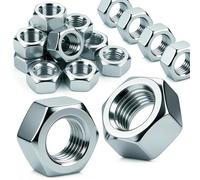 qjuwhua Ecrou 80 Pcs Hexagonal M8 Acier Galvanisé Écrou M8 pour Boulons et Écrous Éléments d'Accouplement Réglage et Fixation Intérieur et Extérieur