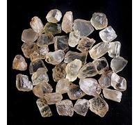 QJZM 30g Naturel Madagascar Transparent Jaune Orthose Chips Graviers Pierre Brute Minéraux Spécimen Collection-Orthoclase_30g