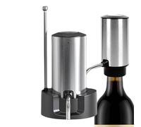 Qkbuza Aérateur de vin électrique | Kit automatique rechargeable, aérateur de vin rouge, distributeur de bec verseur, pour la maison, le bureau, le restaurant, l'extérieur, le camping, les fêtes, les