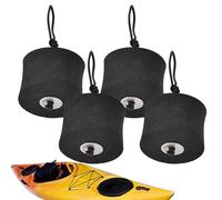Qkbuza Bouchon de vidange en Kayak, Bouchon de scupper Kayak - 4 Morceaux des Trous de vidange Stopper avec Longe,Contrôle de l'eau du Bateau, Bouchon d'étoile des Trous eva pour la pièce de