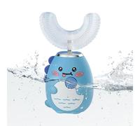 Qkbuza Brosse à dents électrique en forme de U pour avec trois modes et minuterie, outil de nettoyage des dents pratique, pour la nuit, l'utilisation quotidienne, la maison, les voyages, les