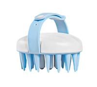 Qkbuza Brosse à shampooing pour cuir chevelu - Brosse à récurer pour le lavage des cheveux, outil de massage pour homme et femme - Peigne portable pour laver les cheveux