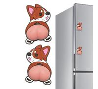 Qkbuza Butée De Porte,Décoration Chien Mignon 3D Anti-Choc Autocollante - Arrête-Porte Muraux,Pour Protection Contre Chocs Battements Pincements Pour Maison Chambre Bureau