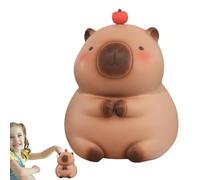 Qkbuza Capybara 13,5 x 12,5 x 9,7 cm Mini tirelires pour Mignon Dessin animé Capybara Boîte de Rangement Nouveauté Petits Animaux pour Noël Anniversaire Décoration de la