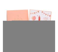 Qkbuza Carte de vœux d'anniversaire - Carte pop-up 3D avec musique et lumière | Carte postale souvenir pour homme, épouse, mari, fille, sœur