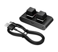 Qkbuza Clavier Macro - Pavé 2 Touches Type-C - Claviers Mécaniques Autonomes - pour Bureau à Domicile Codage Édition Vidéo Travail Écriture Étude Programmeurs Streamers