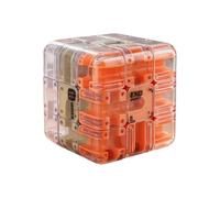 Qkbuza Cube Boule Labyrinthe 3D | Jeu Éducatif Casse-Tête Stimulant,Puzzle de Labyrinthe en Cube,pour Maison Voyages École Éducation À Domicile Soirées Familiales Activités De Groupe Anniversaires