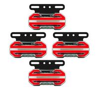 Qkbuza Feux latéraux d'avertissement pour camion, feux de position latéraux de camion,Clignotants 24 V avec support - Voyant d'avertissement, feux 4 pièces, feu de, de