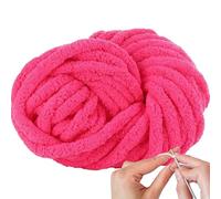 Qkbuza Fil chenille épais | Fil chenille doux de 25 m | Fournitures de tissage et de crochet pour écharpes, vêtements de bébé, jetées, oreillers, paniers, animaux de compagnie, fabrication de