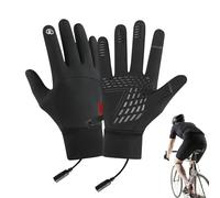 Qkbuza Gants Chauffants pour Homme,Gants Moto Chauffants,Recharge USB Imperméables Antidérapants Compatibles Écran Tactile - pour Hommes Femmes Randonnée Vélo par Froid Conduite