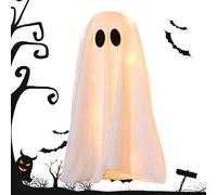 Qkbuza Ghosts Of Halloween - Figurine fantôme d'Halloween, décoration de bureau pour fenêtre, chambre à coucher, installation hantée, accessoires photo d'intérieur