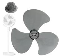 Qkbuza Hélice 3 Pales Ventilateur De Rechange En Plastique Hélice Ventilateur Sur Pied Avec Cache-écrou Hélices De Ventilateurs Léger Et Silencieux Accessoires Pour Ventilateurs De Table Et Sur Pied