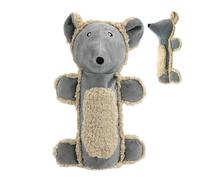 Qkbuza Jouet couineur pour chien - Jouet en peluche couineur pour chien - Jouet à mâcher doux avec couineur, nettoyage des dents et activité intérieure pour le mouvement et contre l'ennui