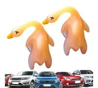 Qkbuza Lot de 2 pendentifs en forme de canard rôti changeant de couleur - Pendentif en forme de canard rôti - Décoration d'aromathérapie décorative pour sac à dos