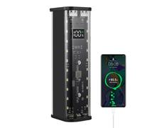 Qkbuza Mallette de chargement mobile pas de soudure, pas de coque d'entraînement de soudure | 22,5 W pas de batteries de soudage - Support de récipient transparent et léger - 2 ports USB - Étui pour