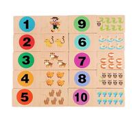 Qkbuza Matériel d'apprentissage des mathématiques | Jouet éducatif en Bois | Jeu éducatif interactif pour de Maternelle et Fille pour Jouer dans la Salle de Classe et la Chambre d'enfant