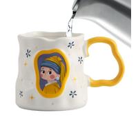 Qkbuza Mugs Mignons Pour Café | Tasse 380ml Résistant à la Chaleur Décor Bureau | Tasse à Café et à Thé de Nouveauté - Pour Thé Lait Eau Jus Maison Bureau École