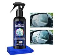 Qkbuza Nettoyant Vitres Auto Spray - 100ml Nettoyant Imperméable Pare-brise Auto | Accessoires Détail Automobile pour Polish Pneus Pare-Brise Phares Rétroviseur Camping-Car Moto