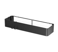Qkbuza Organiseur de douche mural - Grande capacité avec drainage rapide - Sans perçage pour la paroi de douche - Pour shampooing, après-shampooing, nettoyant pour le visage, savon, salle de bain