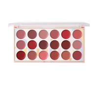 Qkbuza Palette de brillant à lèvres rouge à lèvres,Palette de brillant à lèvres | Palette de rouge à lèvres 18 couleurs, anti-transpiration | Palette de crème à lèvres, brillant à lèvres Portable pour