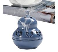 Qkbuza Porte-encens pour cônes, porte-encens en forme de gourde - Base d'aromathérapie purification de l'air pour salle de méditation, jardin, salle de bain, yoga, relaxation