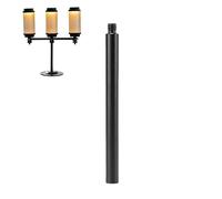 Qkbuza Poteau Lanterne Détachable - Perche Lumineuse Bureau,Support Portable pour Activités Extérieures Randonnée Jardin Camping Terrasse Balcon Feu