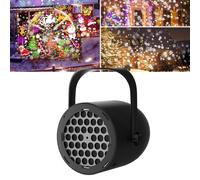 Qkbuza Projecteur de Noël d'extérieur à 16 motifs - Lampe de projection LED - Flocon de neige - Cerf, flocon de neige, cerf - Décoration de vacances - Étanche - Pour fête de jardin