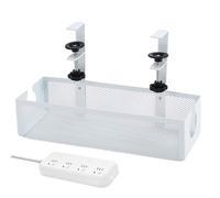 Qkbuza Range-Fils de Bureau - Organisateur Gain de Place sans Perçage | Organisation de Câbles sous Le Bureau,pour Famille Amis Adultes Maison Étude Cuisine Intérieur Extérieur