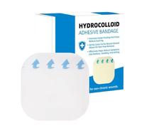 Qkbuza Rouleau d'Hydrocolloïde pour Soin des Plaies - Rouleau de Ruban Cicatrisant | Pansement Doux Imperméable 5 Pansements Peau Sensible pour Coupures Brûlures Soin Incision Jeunes Personnes Ainés