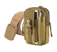 Qkbuza Sac banane, sac banane d'extérieur pour téléphone | Étui étanche de grande capacité pour téléphone portable, poche gadget avec ceinture pour homme et femme, kaki, Refer to description, Unisexe
