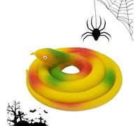 Qkbuza Serpents à l'aspect réel, serpent flexible de 31,5 pouces, jouet en corde pour l'intérieur et l'extérieur pour le jour des innocents pour Halloween, gags et