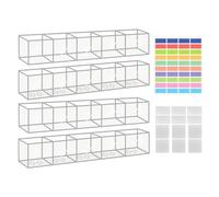 Qkbuza Support de paille pour porte d'armoire | Organisateurs de pailles adhésifs en acrylique, réutilisables pour accessoires de cuisine pour pinceaux, baguettes, cuillères, armoires, cafés, bars