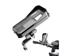 Qkbuza Support Téléphone pour Moto - Support Étanche Vélo avec Protection Pluie | Accessoires Moto pour Navigation GPS Vidéo Appel | Appels Enregistrement Visualisation GPS