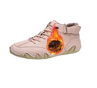 QKCQQTS Baskets orthopédiques Vogany pour Hommes et Femmes, Chaussures de Marche imperméables Chaudes en Velours pour l'hiver, Grande Taille (Pink,39)