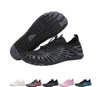 QKCQQTS Chaussures Grounded pour Femmes et Hommes, Chaussures de neuropathie Grounded, Chaussures de Course sur Sentier imperméables et antidérapantes (Black,14 Women/12 Men)
