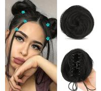 QKEPCY 1Chignon Donut Synthétique Épingles Cheveux Accessoires Coiffure Élégante Extension Capillaire Naturelle Postiche Rapide