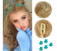 QKEPCY 1Chignon Donut Synthétique Épingles Cheveux Accessoires Coiffure Élégante Extension Capillaire Naturelle Postiche Rapide
