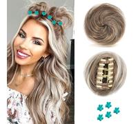 QKEPCY 1Chignon Donut Synthétique Épingles Cheveux Accessoires Coiffure Élégante Extension Capillaire Naturelle Postiche Rapide