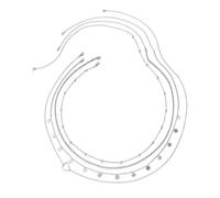 QKEPCY 4 Pièces Ceinture Femme Chaîne De Taille Boho Superposée Ventre Multicouche pour la Taille Eté Sexy Bijoux De Chaîne De Corps Réglable (Argent)