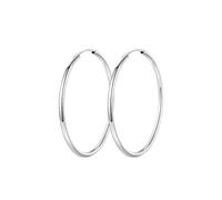 Qkepcy Boucles D'Oreilles Créoles En Argent Sterling 925 Élégantes Et Intemporelles Parfaites Pour Toutes Les Occasions Bijoux Pour Femmes Diamètre 40 Mm Légères Et Confortables