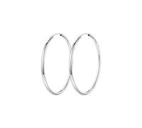 Qkepcy Boucles D'Oreilles Créoles En Argent Sterling 925 Élégantes Et Intemporelles Parfaites Pour Toutes Les Occasions Bijoux Pour Femmes Diamètre 40 Mm Légères Et Confortables